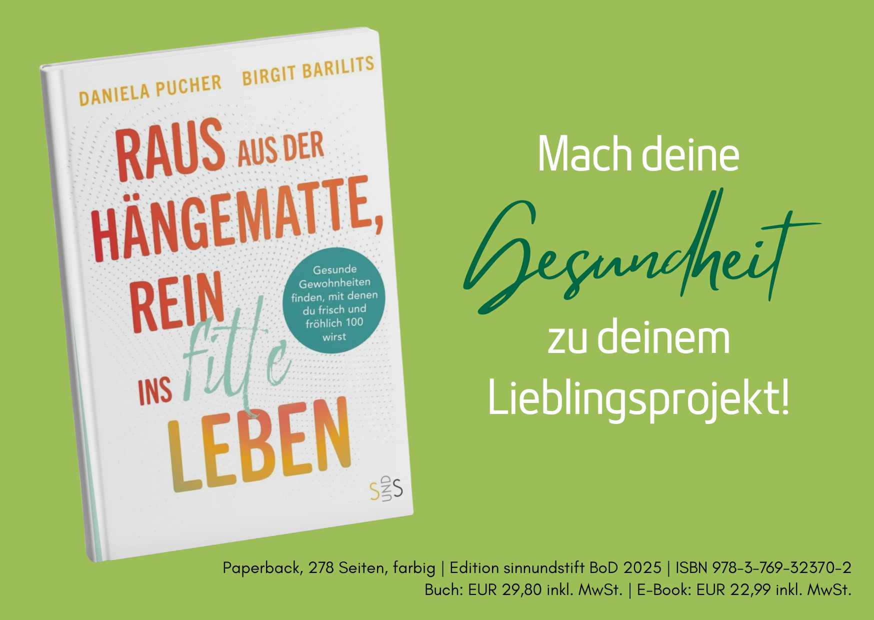 Buch: Raus aus der Hängematte, rein ins fitte Leben
