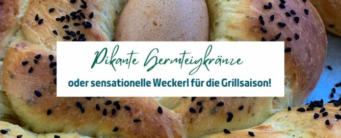 Pikante Germteigkränze